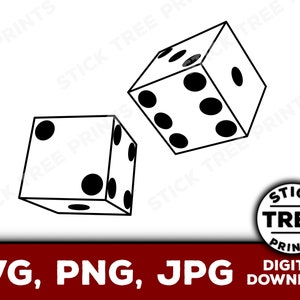 Würfel SVG - Set Würfel Clip Art, Würfel für Cricut, Würfel Schneidedatei