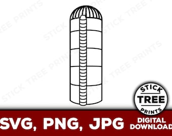 Silo SVG - silo clip art, silo png, silo vector, silo cut file, farm silo svg, farm silo png, farm silo clip art, silo for cricut