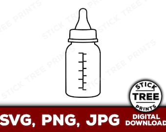 Baby Bottle SVG - baby bottle image for cricut, vector file