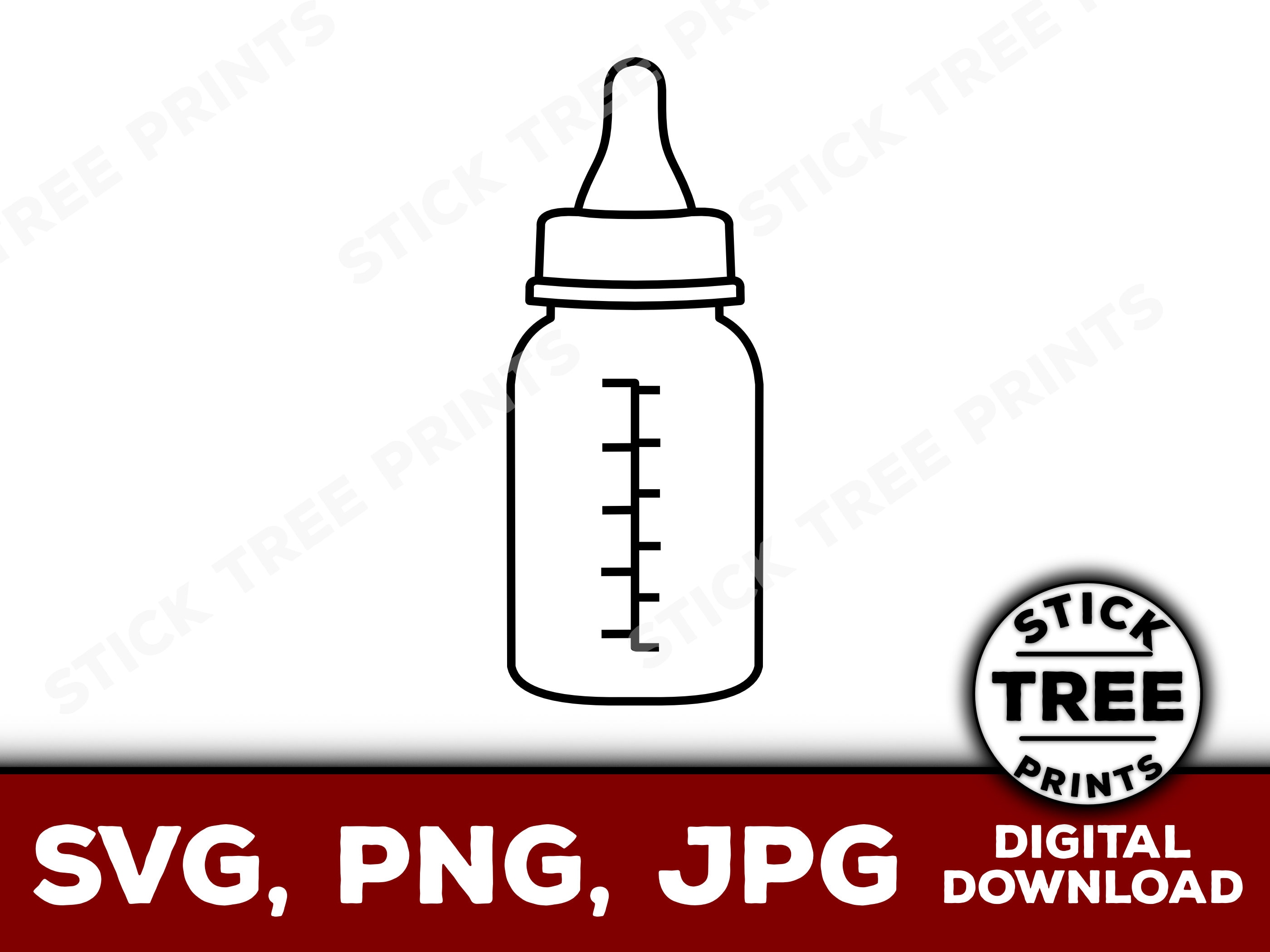 Baby Bottle Clip Art Black And White