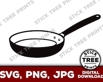 Frying Pan SVG - frying pan png, frying pan cut file, frying pan clip art, frying pan vector file, frying pan image for cricut
