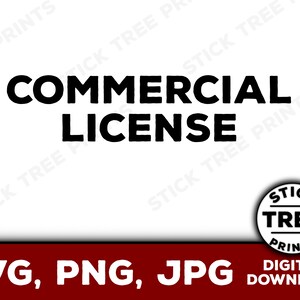 Commercial License for all products on Stick Tree Prints