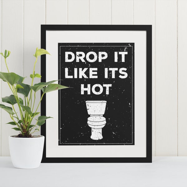 Drop It Like Its Hot Wall Art - Etsy