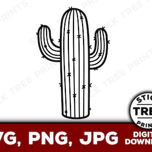 Cactus SVG - cactus vector, cactus png, cactus jpg, cactus clip art, cactus sjabloon, cactus voor cricut, cricut ontwerp ruimte