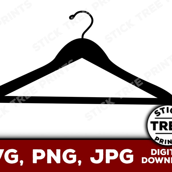 Hanger SVG - Clothes hanger image for cricut, vector file