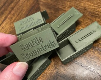 Geocache ammo can mini swag custom with your geo-name, set of 10, personalized gifts! designed by tamis2go