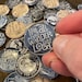 Geocache Swag Tokens Double Resin Dome Covering Color Printed Images ...