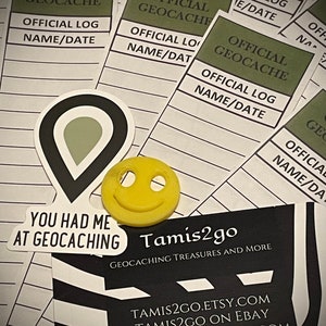Registros de geocache, Rite in the Rain, conjunto de 20, folhas de registro de geocaching em vários tamanhos para escolher, designs mistos.