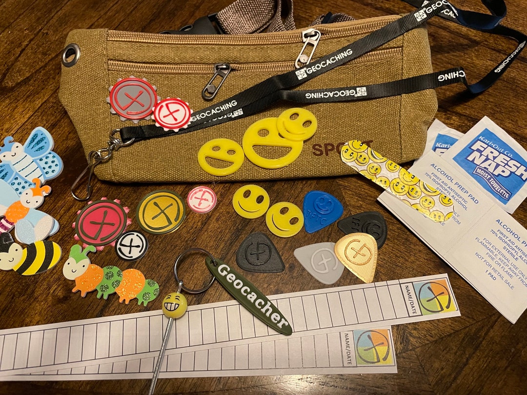 Geocaching Kit TOTT Sport Bag Over 45 Items in All Hip Pack Etsy