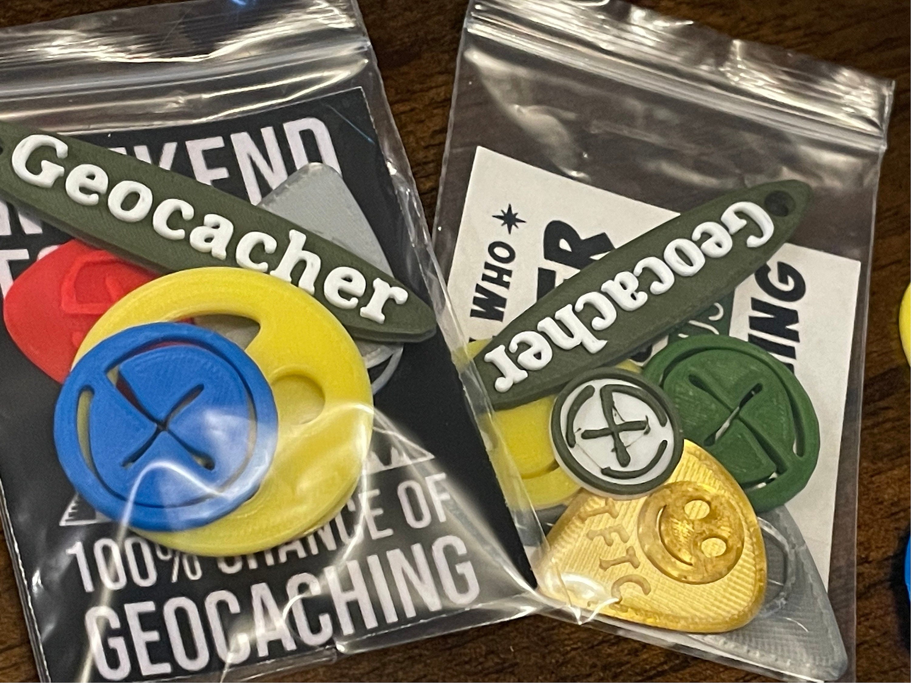 New batch of homemade swag ready to come with me on caching adventures! :  r/geocaching