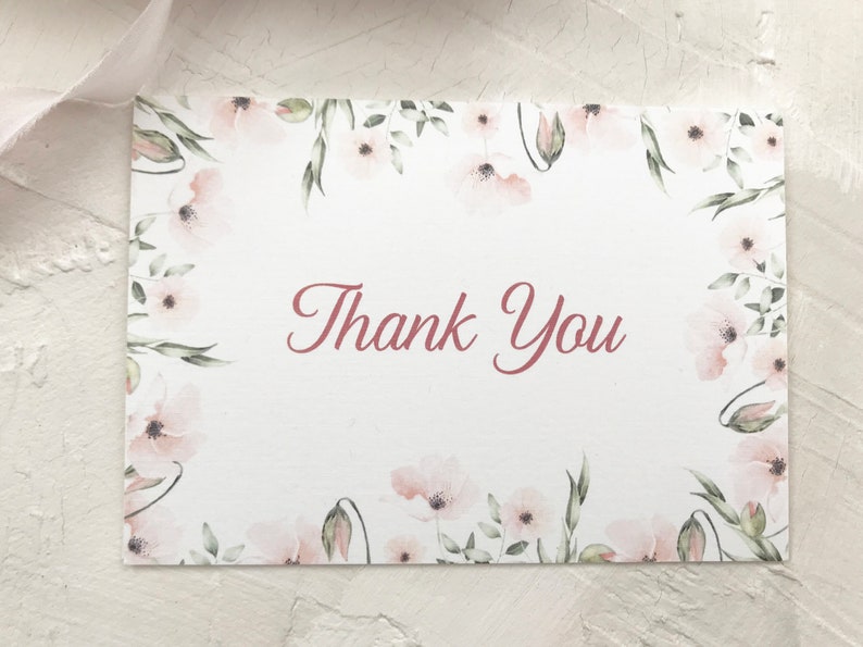 Pink Poppies Thank You Notes Baby Shower Invite Set Pink Etsy Pink Poppies Thank You Notes Baby Shower Invite Set Pink Etsy