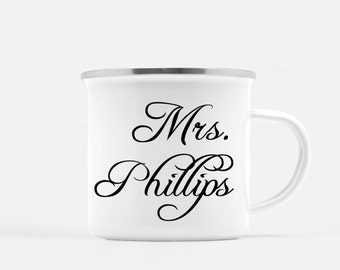 Personalized Camp Mug, Rustic Bridal Party Mug, Custom Stainless Steel Mug, Bridal Party Gift, Custom Bridal Gift, Personalized Campfire Mug