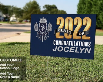 Graduation Yard Sign, Class of 2022 Lawn Sign with Free Shipping  | Graduation Yard Signs