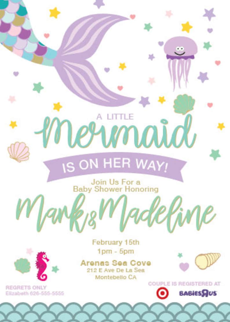 Printable Mermaid Boy or girl Shower Invitation Pastel Mermaid Invites Female Child Shower Invites photo relating to Printable Mermaid Baby Shower Invitations referred to as Printable Mermaid Child Shower Invitation Pastel Mermaid Invites Female Boy or girl Shower Invites