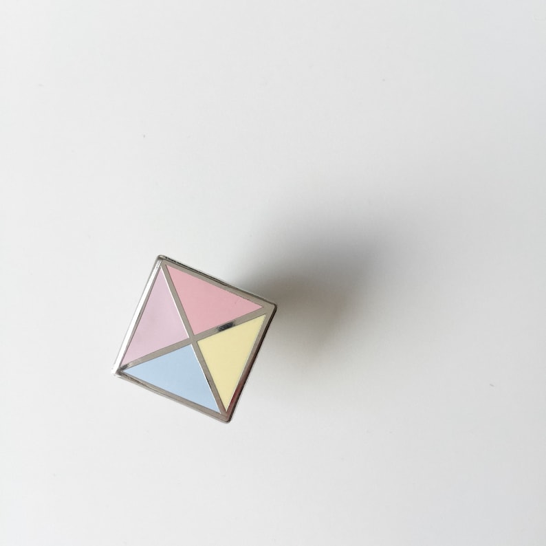 Pastel Stud enamel pin pastel geometric enamel pin cute hard enamel pin geometric badge 15 mm pin badge