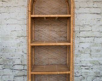 Wicker Bookshelf Etsy