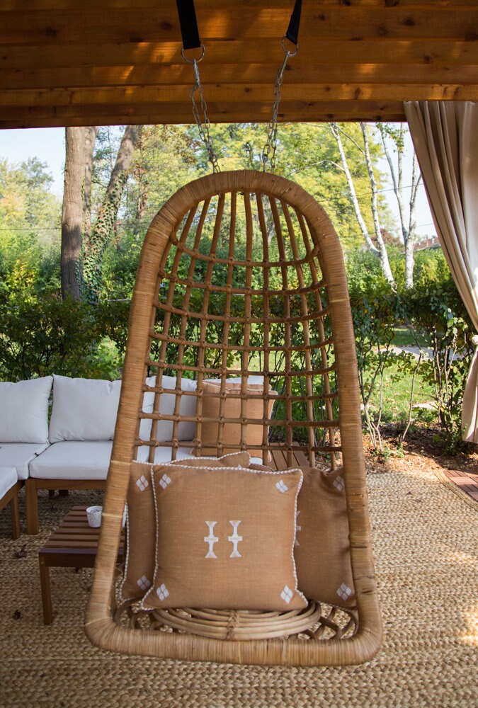 ENVIO NO GRATUITO Vintage Bamboo Hanging Chair/ Swing Etsy