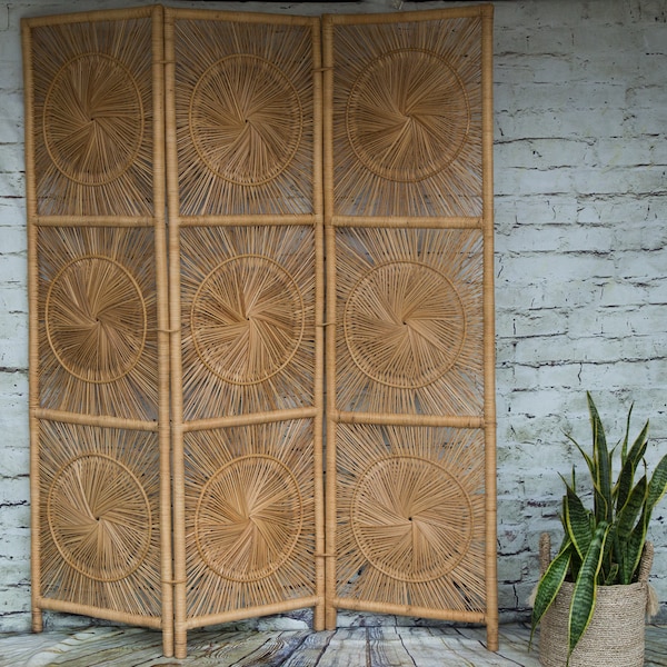 Rattan Room Divider Etsy