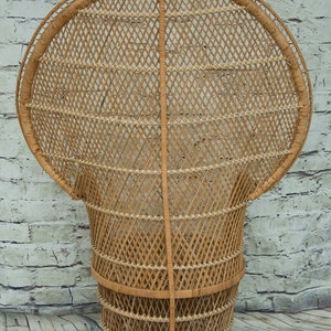 Vintage Rattan Peacock Chair image 8