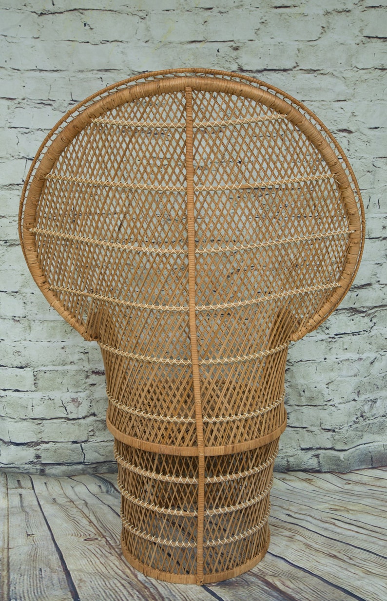 Vintage Rattan Peacock Chair image 8