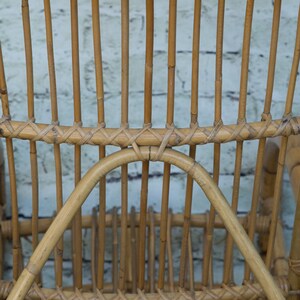 Vintage Bamboo Rocking Chair /Franco Albini Rocking Chair /Armchair/Bentwood Rocker immagine 9