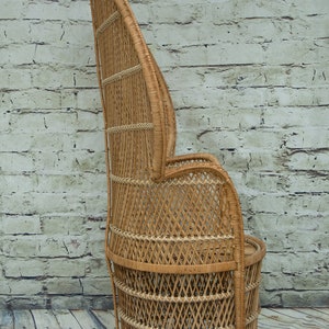 Vintage Rattan Peacock Chair image 7