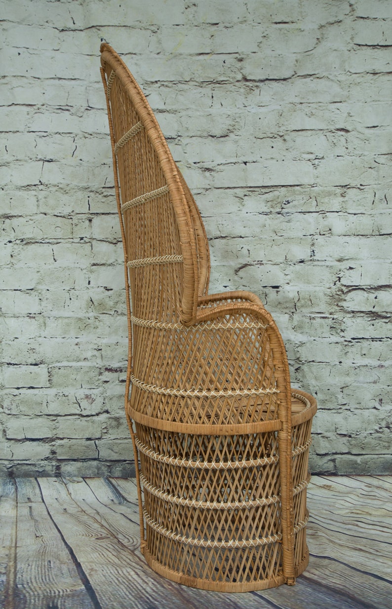 Vintage Rattan Peacock Chair image 7