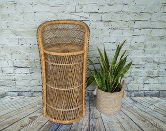 Vintage Wicker Bar Stool