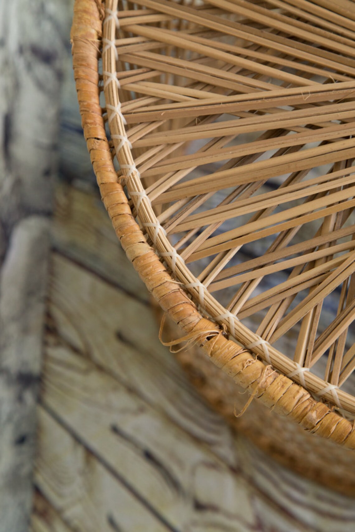 Vintage Wicker Set of 2 Platnters/ Plantstands Etsy