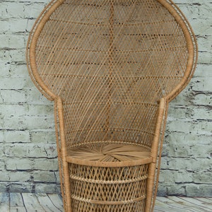 Vintage Rattan Peacock Chair