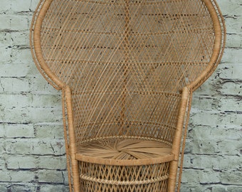 Vintage Rattan Peacock Chair (Contact us with your zip code for shipping quote).
