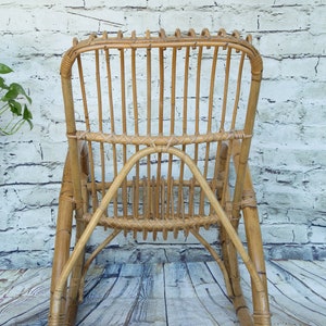 Vintage Bamboo Rocking Chair /Franco Albini Rocking Chair /Armchair/Bentwood Rocker immagine 8