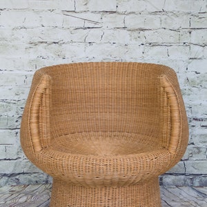 Vintage Rattan Mushroom Shape Chair