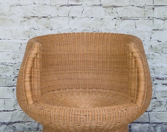 Vintage Rattan Mushroom Shape Chair