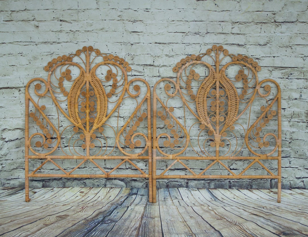 Set of 2 Vintage Peacock Headboards/ Ornate Headboards/ Wall Art Etsy