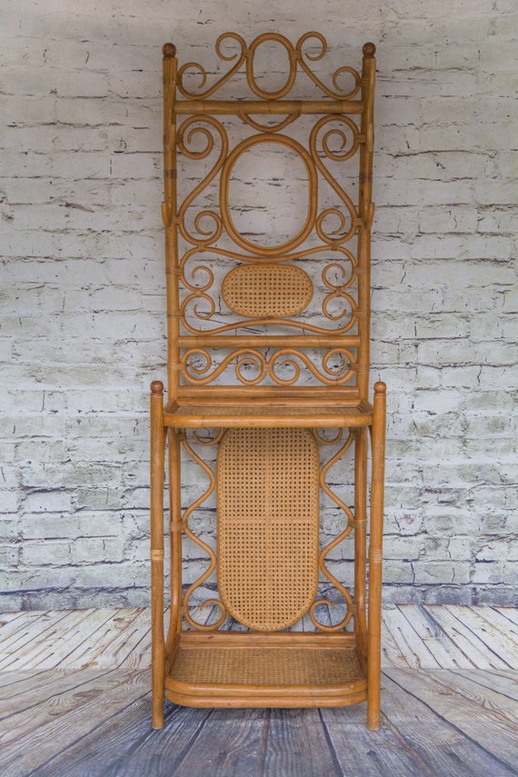 Vintage bamboo hall tree deals