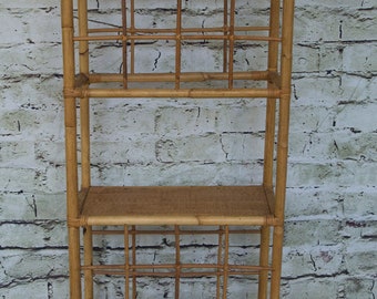 SHIPPING NOT FREE!! Vintage Bamboo Standing Wine Rack (Contact us with your zip code for shipping quote).
