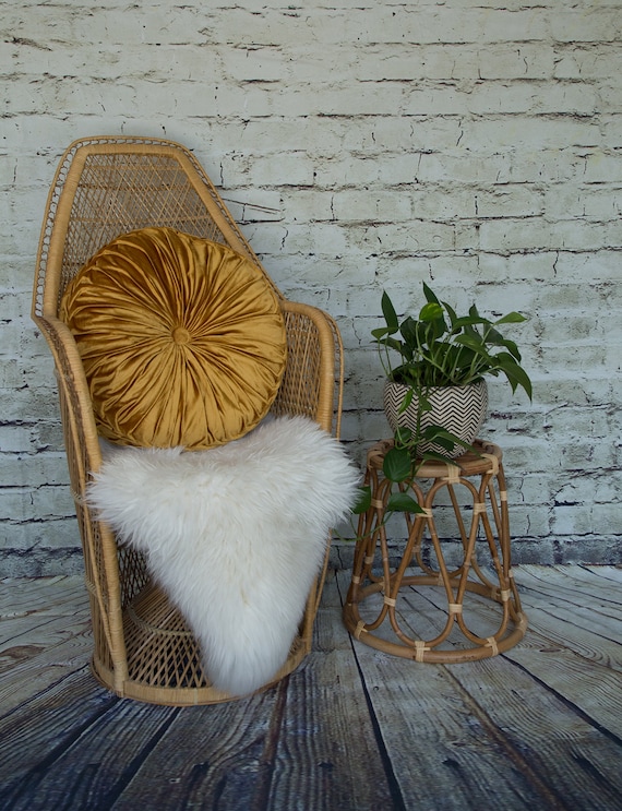 child size wicker chair