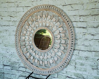 Large Ornate Wall Mirror (distressed finish)