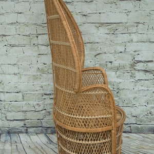 Vintage Rattan Peacock Chair image 6