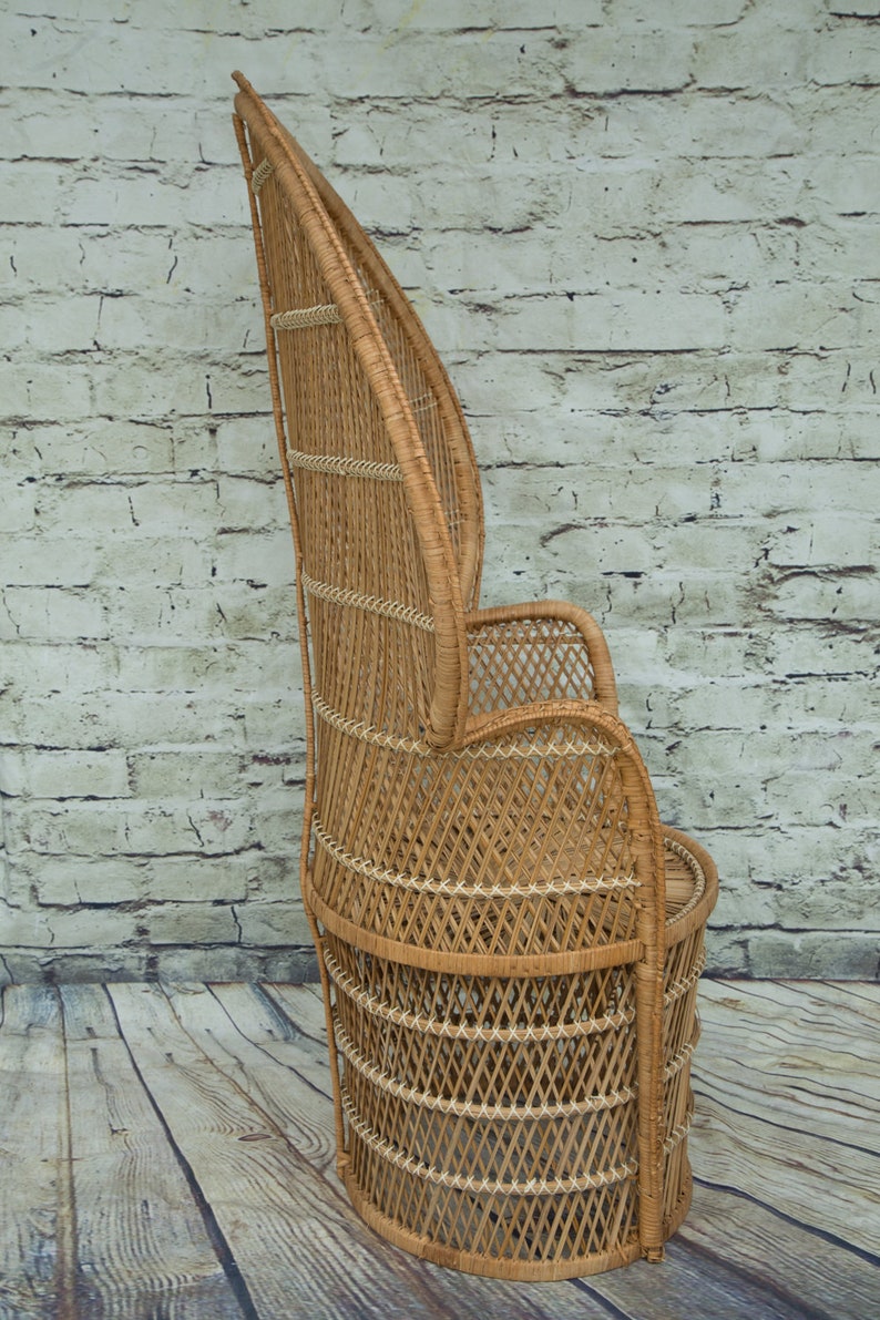 Vintage Rattan Peacock Chair image 6