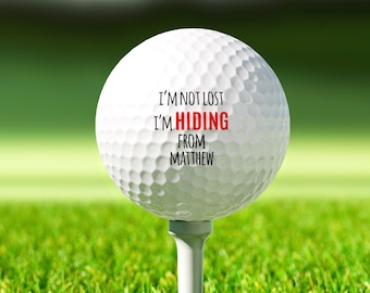 Funny Golf Ball, Personalized Golf Ball, Color Printed Golf Balls, Christmas Gift, Golf Gifts for Men, Guy Gift, Funny Gift for Man