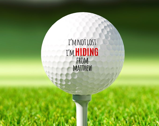 Funny Golf Ball Personalized Golf Ball Color Printed Golf Etsy