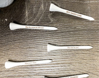 Personalized Laser Engraved Golf Tees: Custom Golf Gift