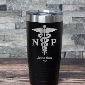 Nurse Practitioner Profession Tumbler -Gift for Nurse Practitioner- Free Personalization -Gift for Him/Her-Christmas-NP