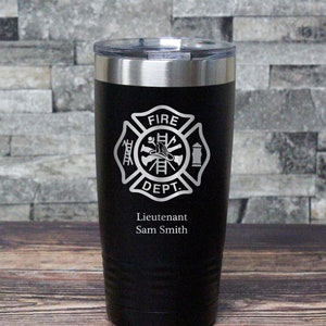 Firefighter Tumbler Profession Tumbler Gift for Firefighter-Free Personalization-For Him-Christmas Gift-Firefighter Gift