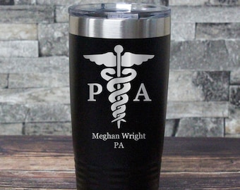 Personalized Physician Assistant Tumbler: Engraved PA Gift