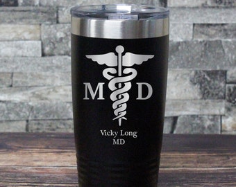 Medical Doctor MD Tumbler-Profession Tumbler -Free Personalization-Gift for Him-Gift for her-Christmas Gift-Doctor Gift