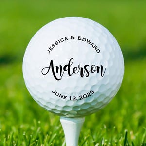 Personalized Wedding Golf Ball, Wedding Day Gift,Color Printed Golf Balls, Wedding Custom Golf Ball, Christmas Gift