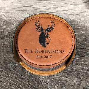Personalized Coaster Set, Custom Coasters, Engraved Coasters, Personalized Wedding Gift, Rustic Home Decor, Housewarming Gift
